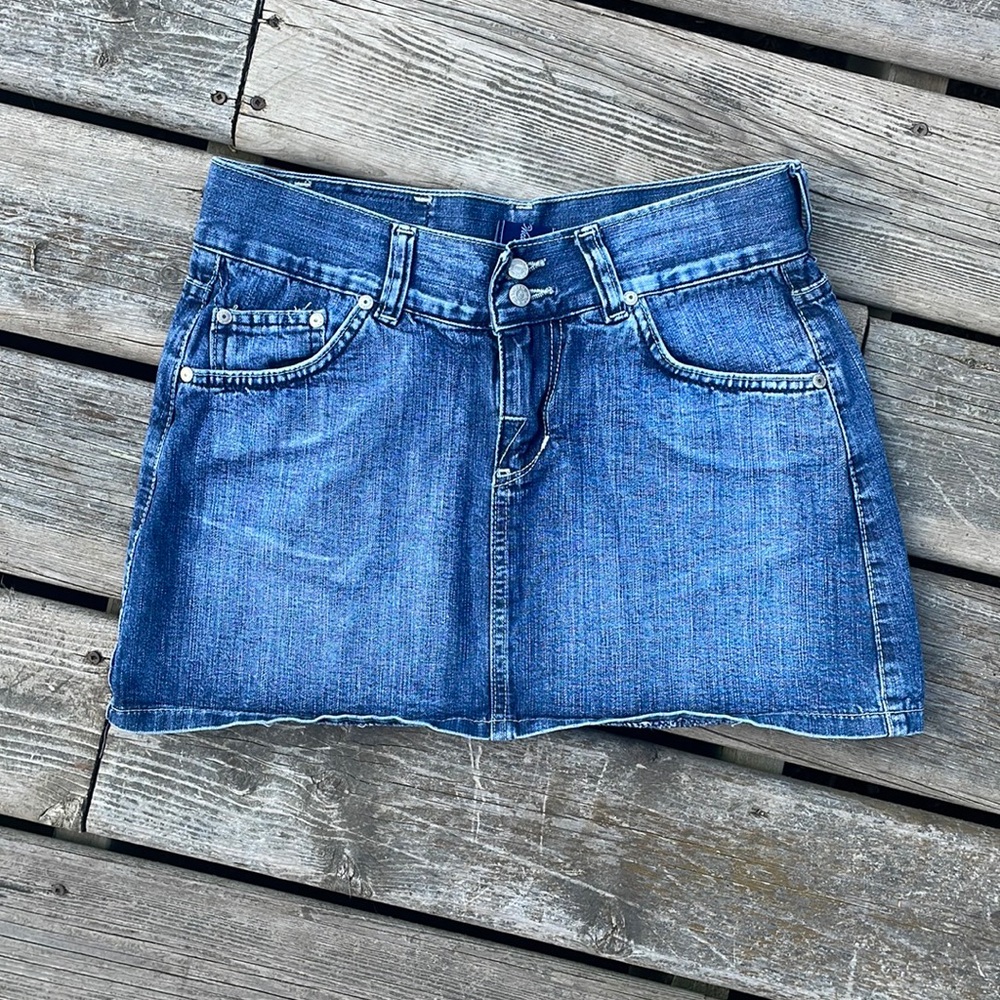 Victoria Beckham for Rock & Republic Denim Mini Skirt